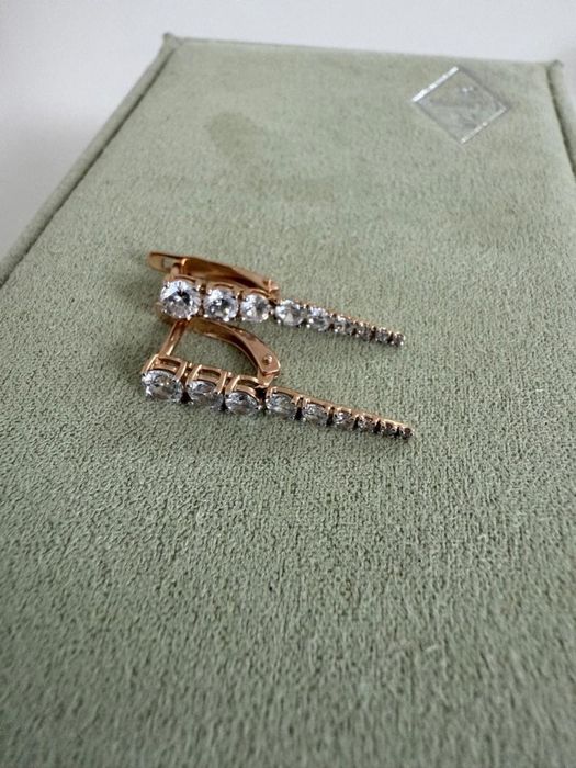 серьги золотые 585пробы