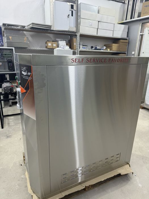 Двупостова иноксова прахосмукачка за автомивка на самообслужване