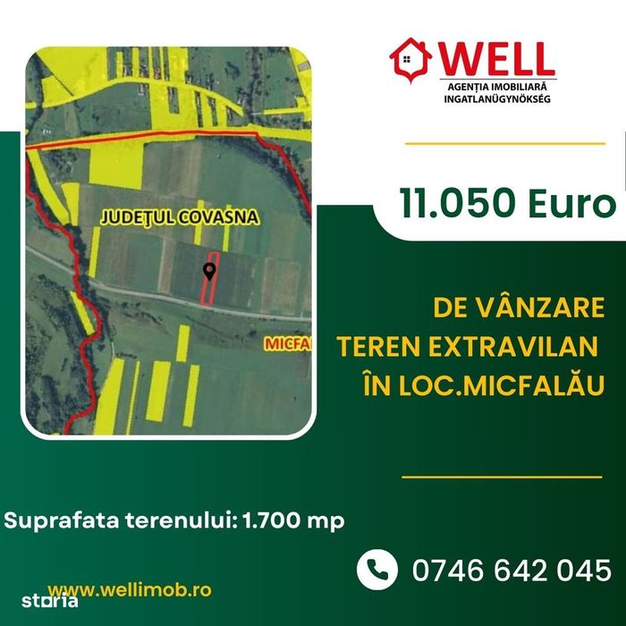 De vânzare teren extravilan în loc.Micfalău