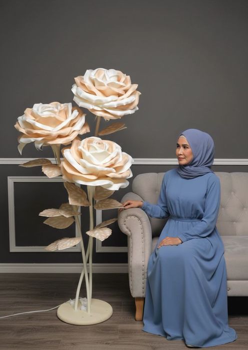 Художественная роза  из металла