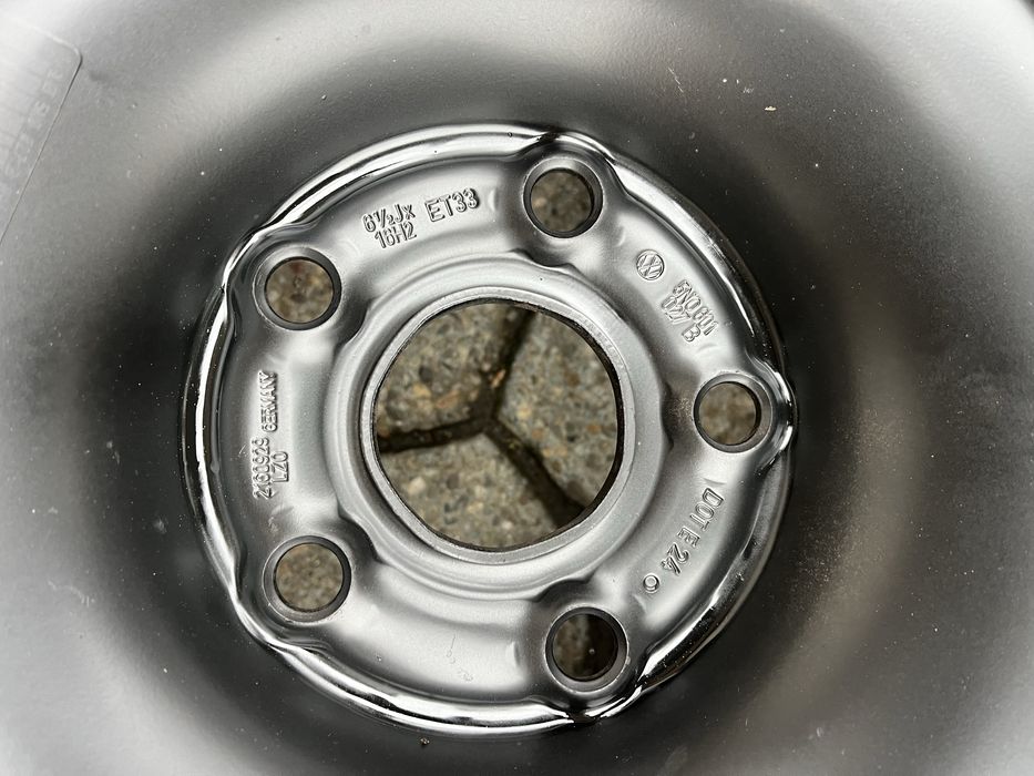 Jante otel 5x112mm, anvelope iarna 215/65 R16 VW Tiguan, Audi Q3, Seat