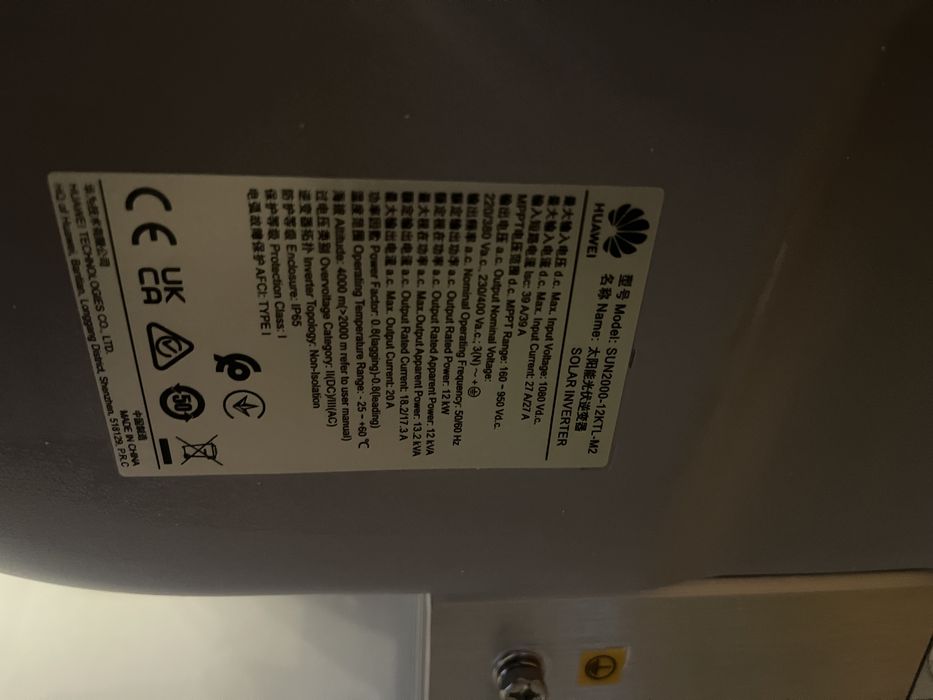 Invertor solar Huawei 12kw M2