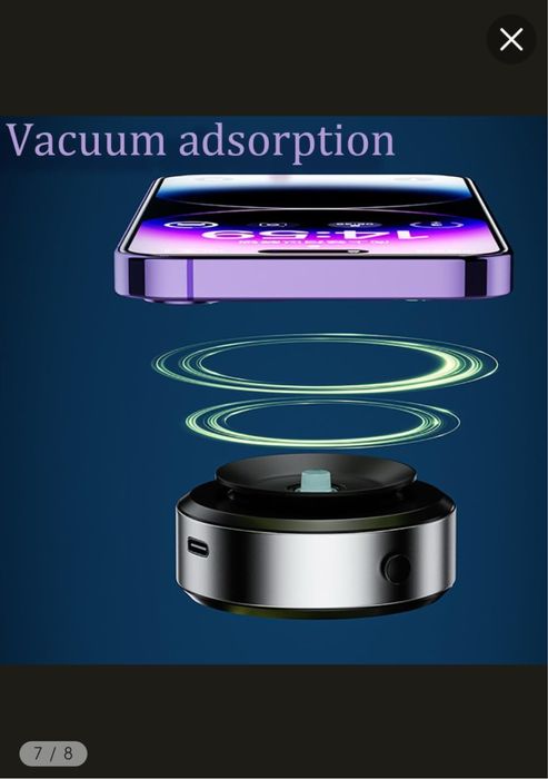 suport de telefon cu ventuza, magnetic si electric