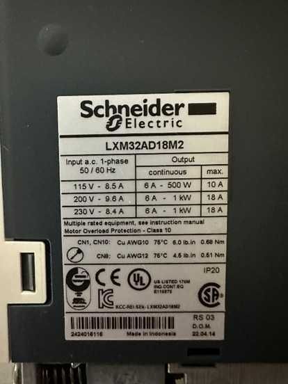 Schneider Electric  LXM32AD18M2 висококачествен сервозадвижващ модул