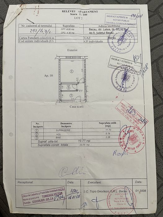 Vand garsoniera pe strada Letea 32 la partier