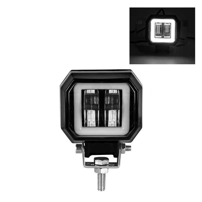 2 БРОЯ 40W Диодни Фарове за Мотор Мотокар ATV 12-24V LED Прожектор ФАР