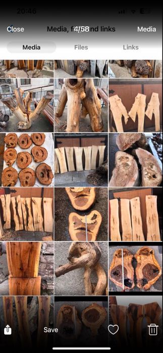 Янове,дъски и шайби,от орех,дъб,бряст