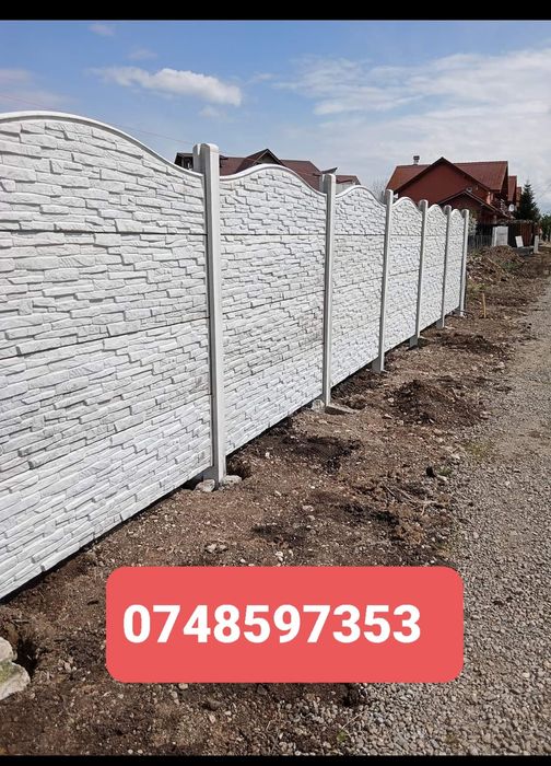 Gard din placi de beton