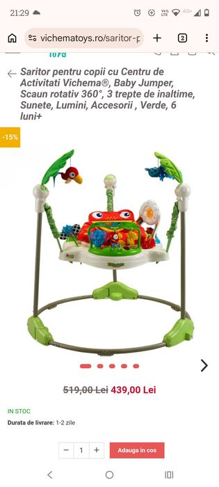 Jumper interactiv pentru bebeluși