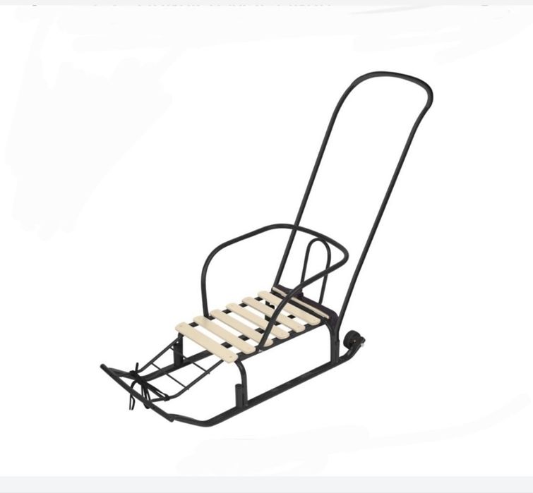 Санки Ника с длинной ручкой