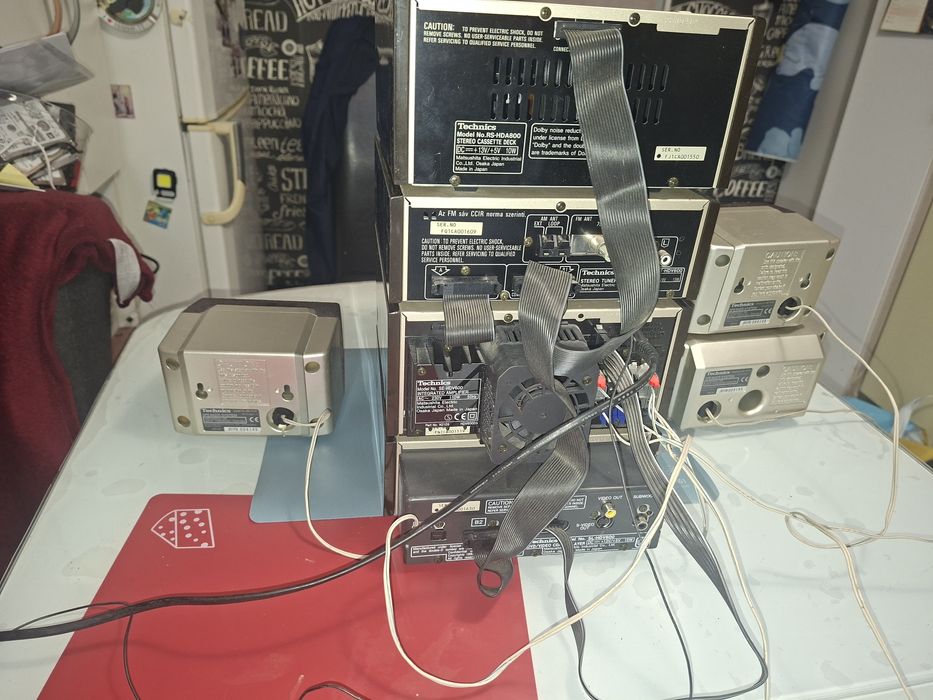 Hi-Fi Audio Technics,  sistem audio cu telecomandă + boxe, Japonia