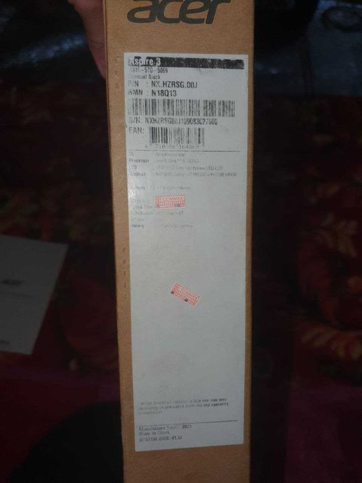 acer Aspire 3 intel core i5 10-avlod