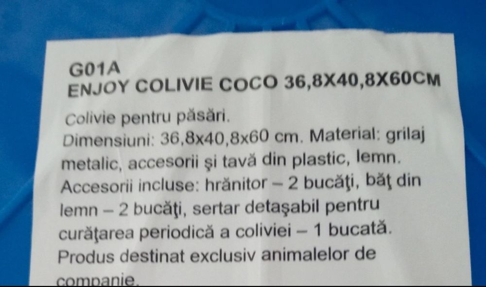 Colivie papagali