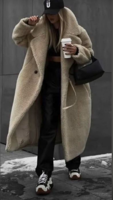 Палто камилска вълна+кашмир* teddy bear max mara Icon coat