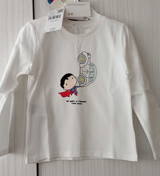 Детска тениска с дълъг ръкав, размер 98.