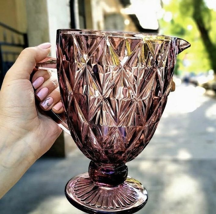 Графин 1л новые цвктное стекло