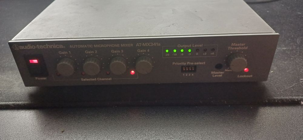 Audio-Technica AT-MX341a Smart Mixer 4-Channel Automatic Microphone Mixer
