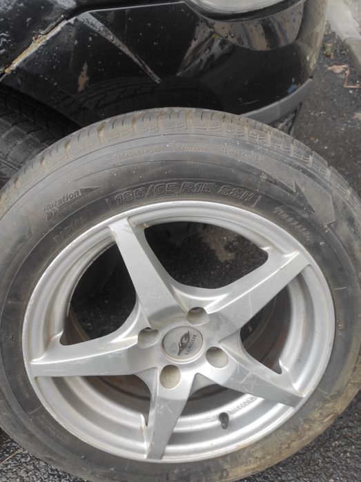 Jante aliaj +anvelope vara 185*65*15