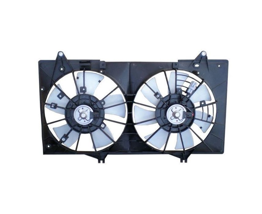 GMV radiator electroventilator Mazda 6 (GH), 08.2007-2012, Motorizare 2,0 benzina, 108/114kw, dimensiune 320/320mm, 4+4pini, fara pre-rezistor