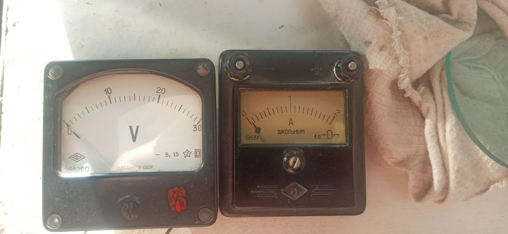 амперметр 1968 г и вольтмтр ссср