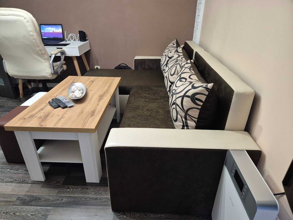 Разтегателен ъглов диван Виденов 190/140 ЗАПАЗЕН, КАТО НОВ