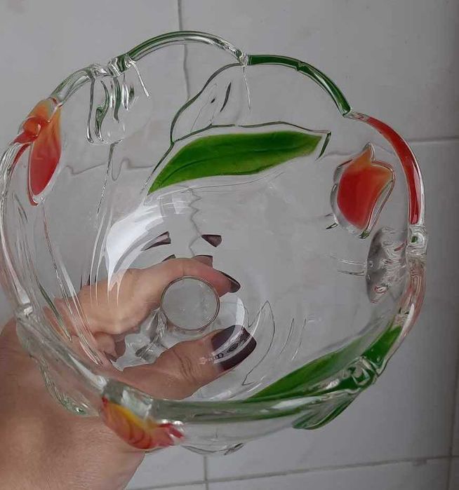 Кристални кана, ордьовър, бонбониера и свещник