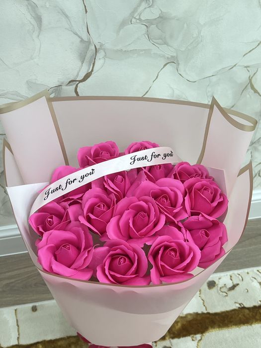 Мыльные розы цаеты букет