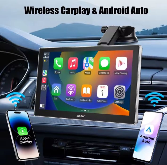 9-инчов безжичен Apple, Carplay, Android Auto