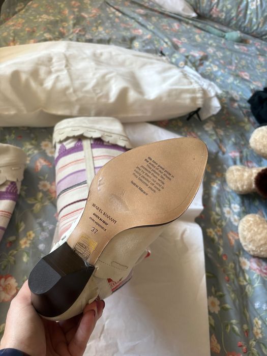 Ботуш кожа и плат ISABEL MARANT