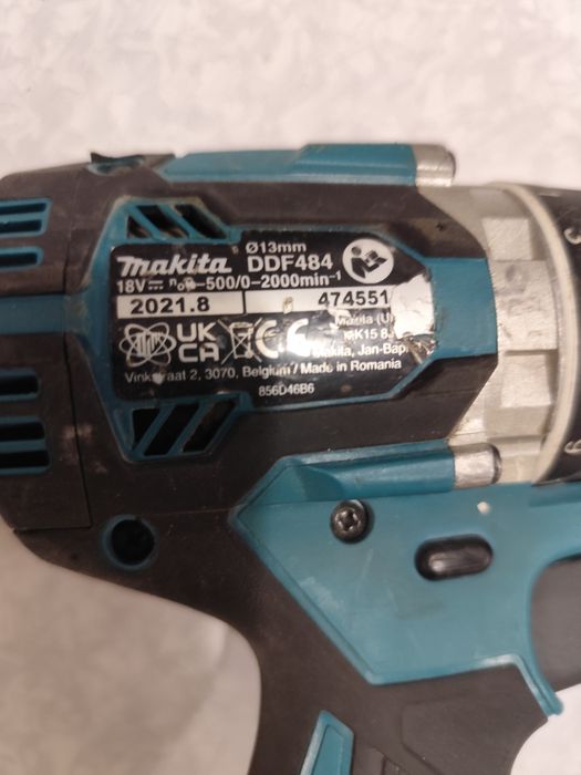 Акумулаторен безчетков винтоверт Макита Makita DDF484  100% ориги