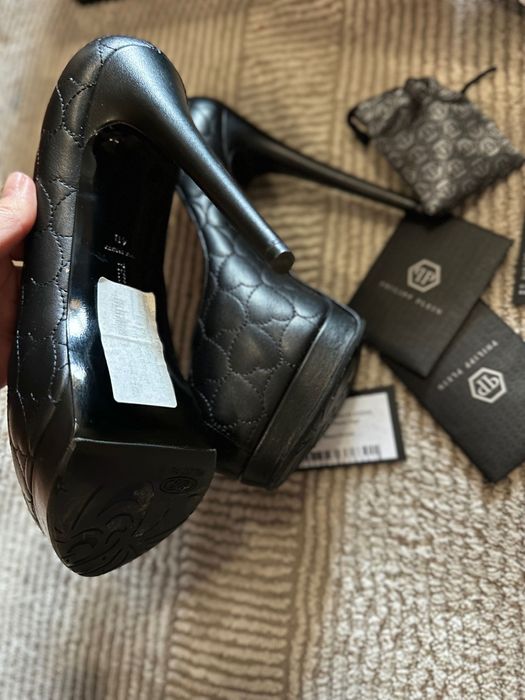 Нови оригинални обувки на висок ток Philipp Plein