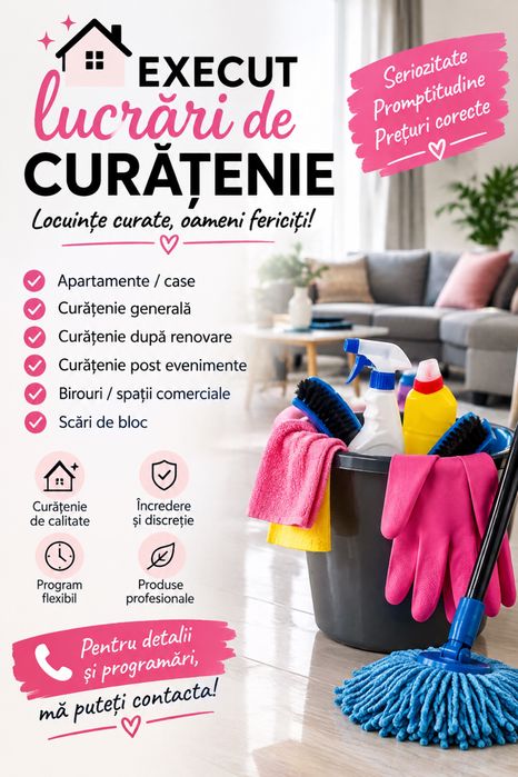 Execut lucrari de curatenie