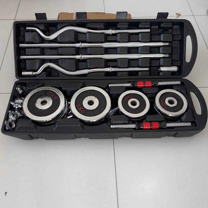 Набор штанга + гантели 55kg