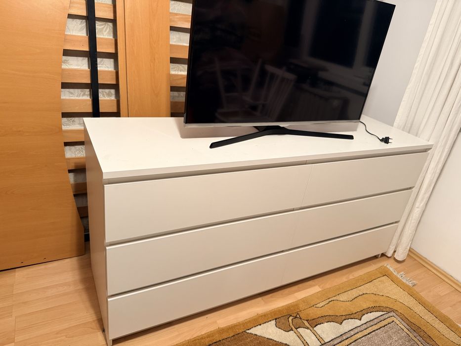 Urgent Comoda Ikea Malm 6 sertare Alba