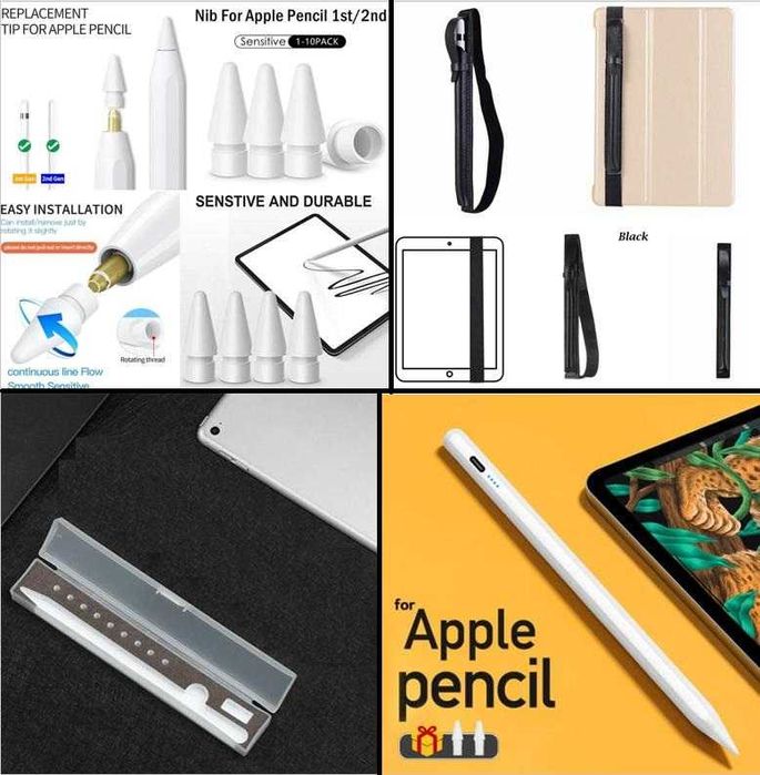 Apple Pencil Stylus iPad Калъф Кутия Протектор Писец Дигитална Писалка