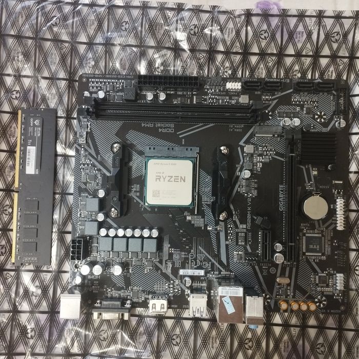 Комплект Ryzen 5 5500 / A520M-K V2 / 16GB DDR4