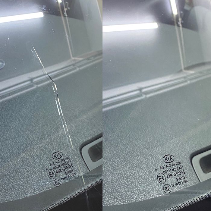 Ремонт трещин сколов на лобовом стекле реставрация сколов трещин скол ...