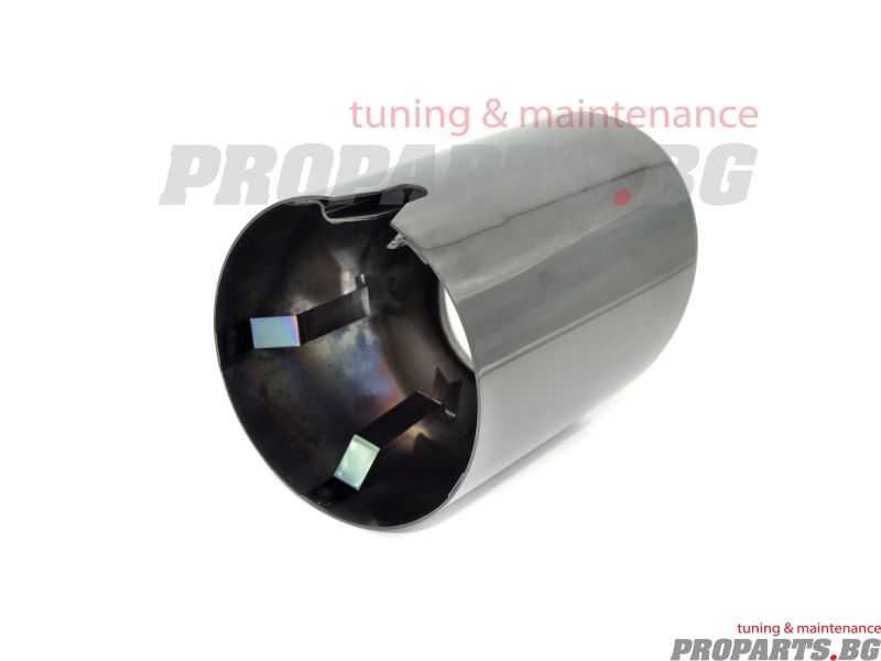 Хромиран черен ауспухов накрайник