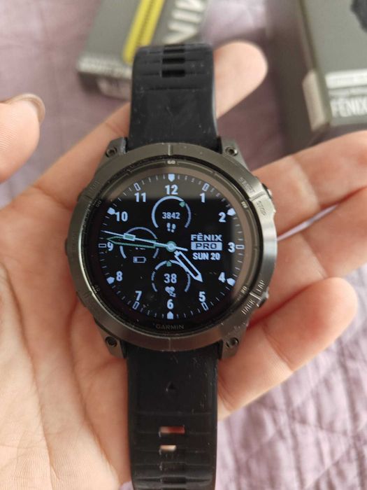 Garmin Fenix 7 Pro Sapphire Solar, 47 мм, черен