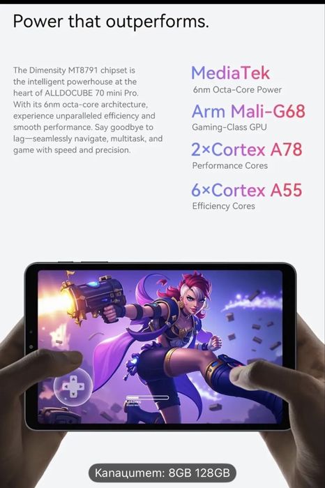 4G LTE чисто нов таблет Alldocube Iplay 70 mini Pro - 8.4 инча, 128/16