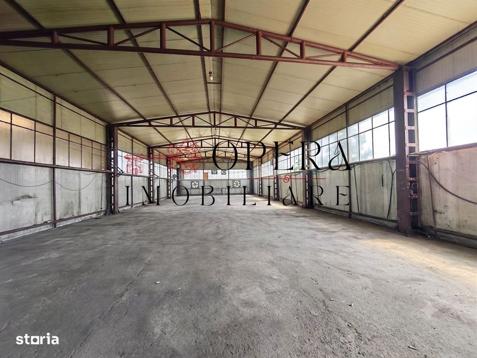 Spatiu industrial 369 mp+1200mp teren | Structura metalica | Letcani
