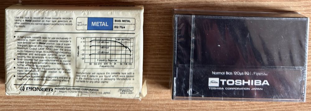 Продам кассеты TOSHIBA; TDK; Pioneer