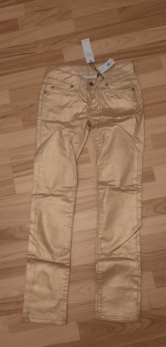 Blugi pantaloni aurii 26 - 36 noi