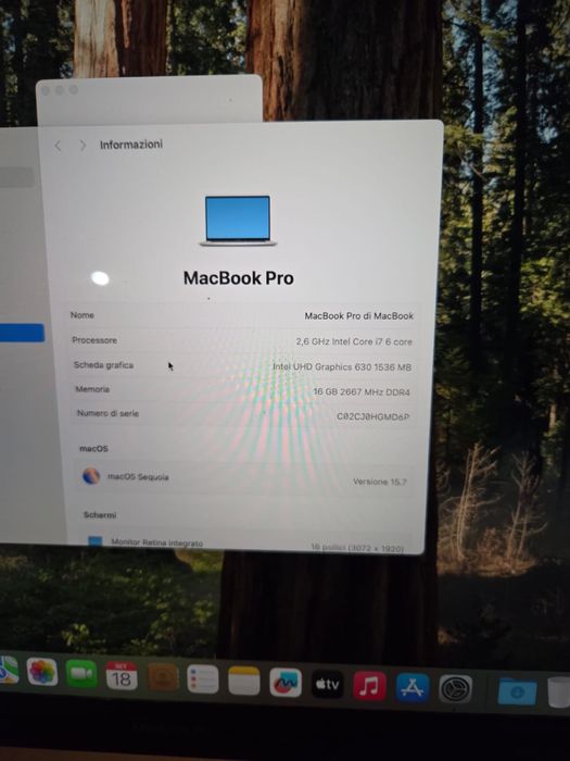 Mac Book Pro 2020 i7 16GB Ram 512GB SSD