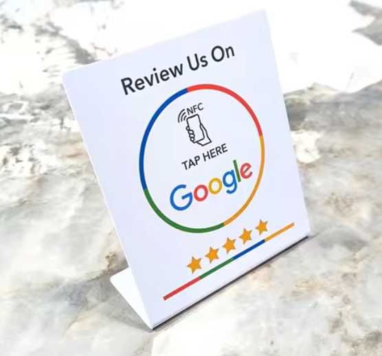 NFC Стойка за Отзиви в Google Reviews