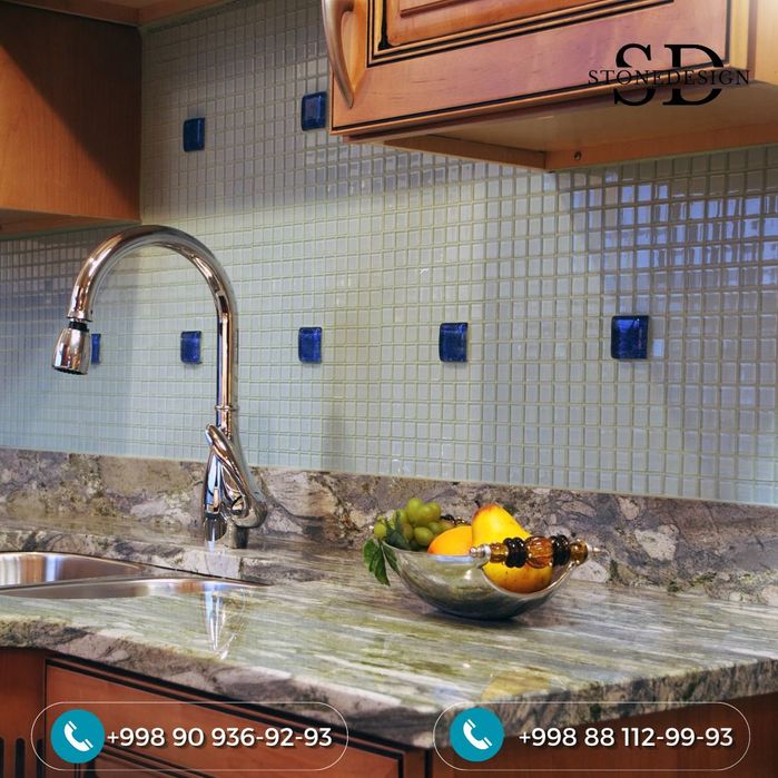 Столешницы, столешница, акрил , камень , мебель для кухни