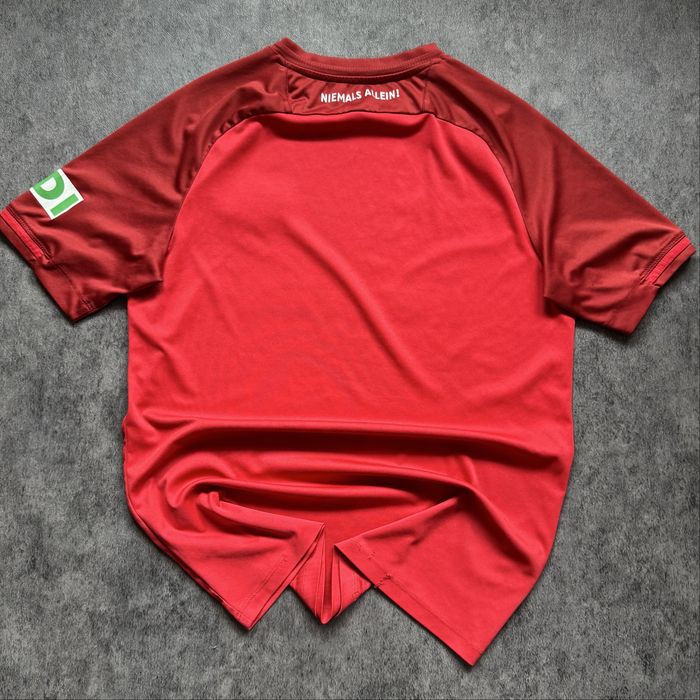 Tricou fotbal Hannover 96 2015-16 JAKO Home Jersey Red Bundesliga Football Shirt marimea M