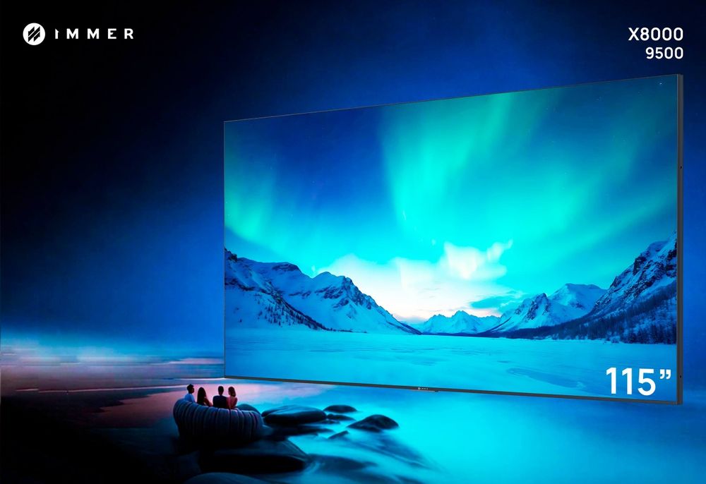 Мега Большой  Телевизор IMMER 115X8000 MiniLed 144Hz