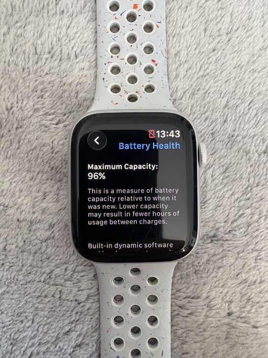 Apple Watch SE2 44mm Silver 96% sanatate baterie