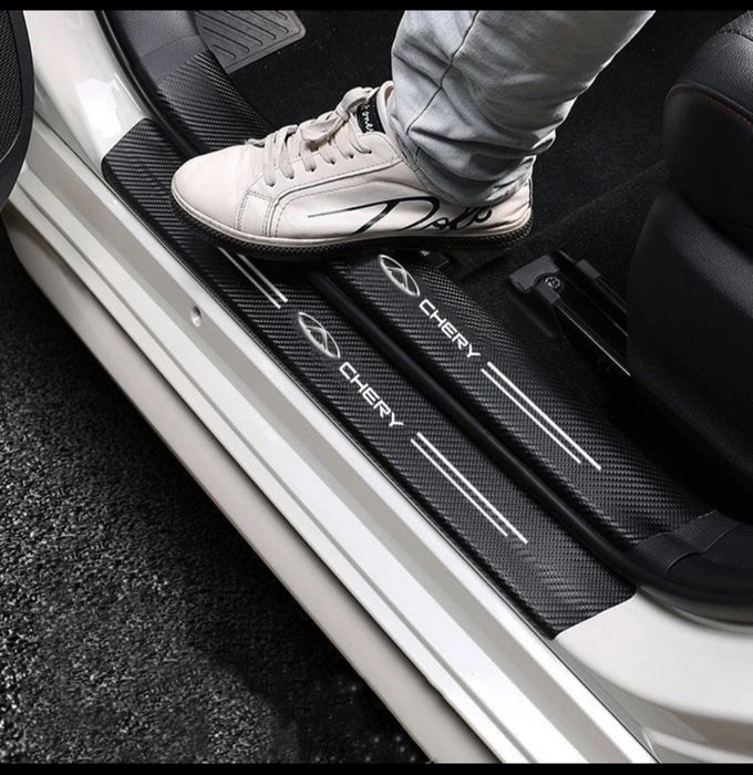 Защитная накладка на порог  Chery 6 ,7, 8 pro Max